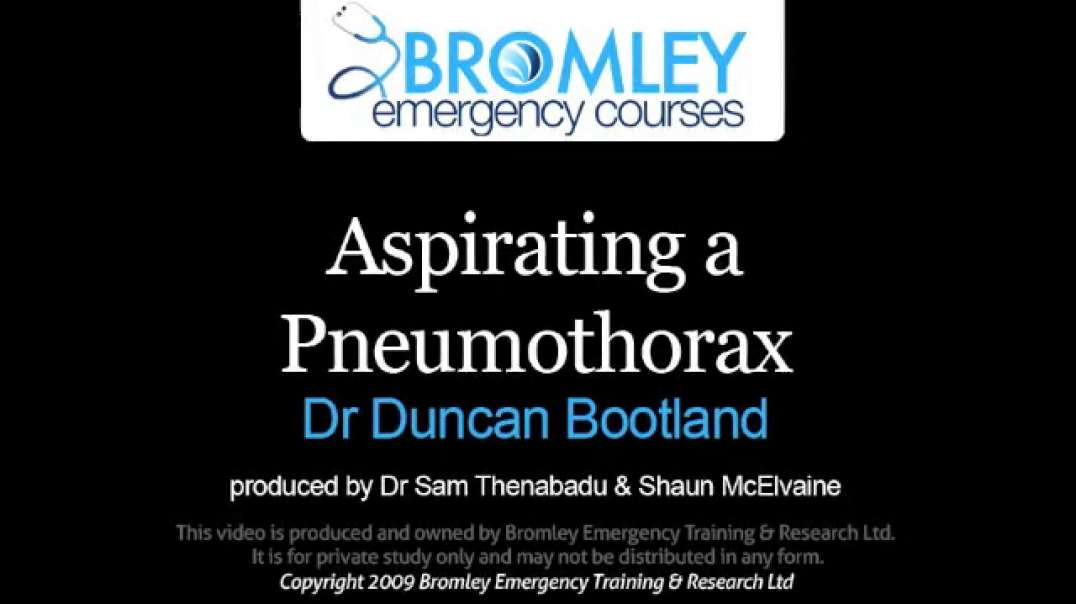 Aspirating a Pneumothorax