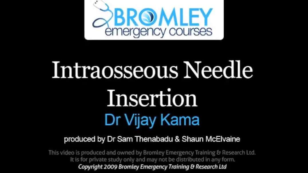 Intraosseous Needle Insertion