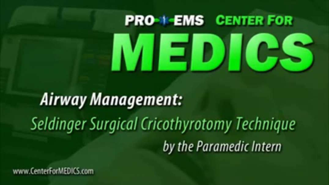 Seldinger Surgical Cricothyrotomy Technique